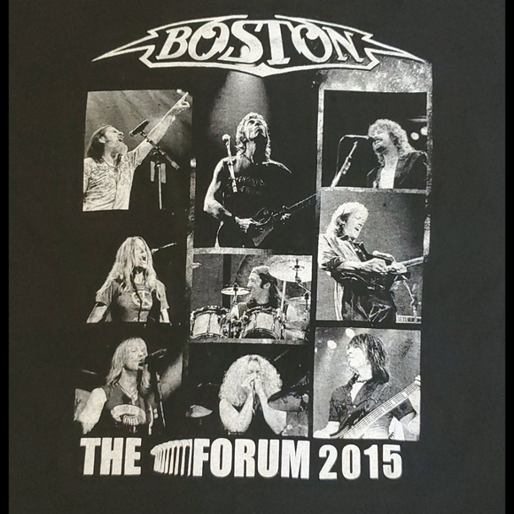Boston REO Speedwagon Tour 2015 The Forum Los Angeles graphic concert tee XL - Picture 3 of 4